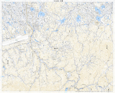 Pacific Spatial Solutions, Inc. 513420 川東 （かわひがし Kawahigashi）, 地形図 digital map