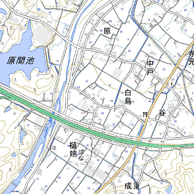 Pacific Spatial Solutions, Inc. 513422 三本松 （さんぼんまつ Sambommatsu）, 地形図 digital map