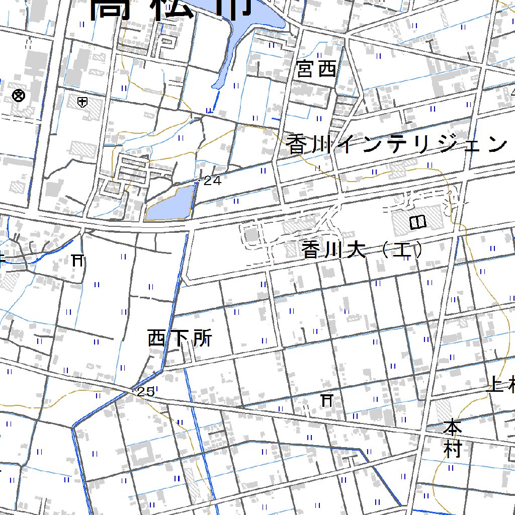 513430 高松南部 (たかまつなんぶ Takamatsunambu), 地形図 Map by Pacific Spatial ...