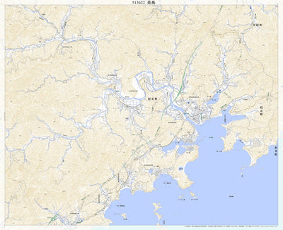 Pacific Spatial Solutions, Inc. 513622 長島 （ながしま Nagashima）, 地形図 digital map