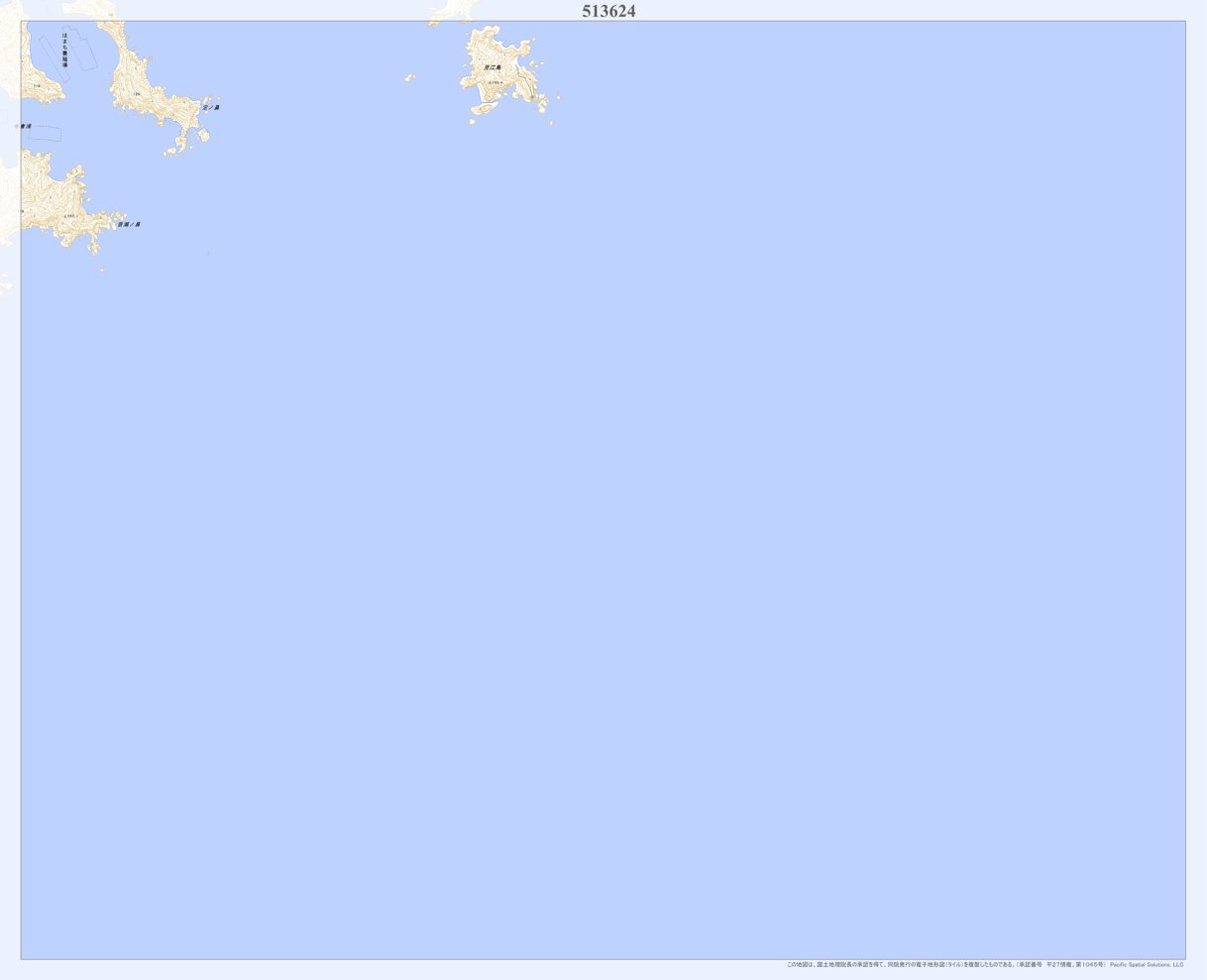 513624 伊勢 （いせ Ise）, 地形図 Map by Pacific Spatial Solutions
