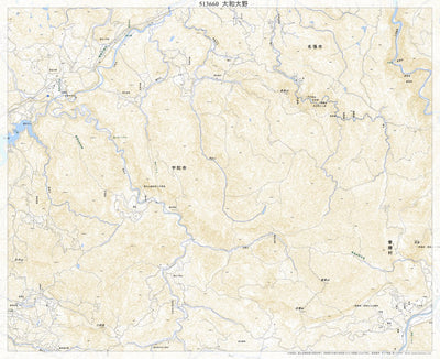 Pacific Spatial Solutions, Inc. 513660 大和大野 （やまとおおの Yamatoono）, 地形図 digital map