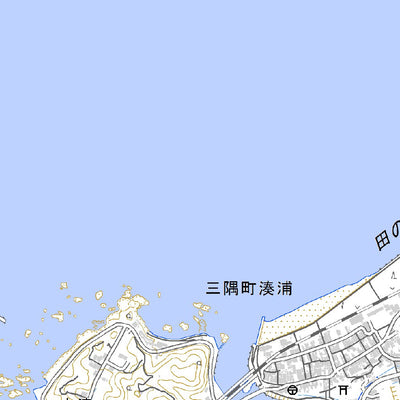 Pacific Spatial Solutions, Inc. 523117 三隅 （みすみ Misumi）, 地形図 digital map