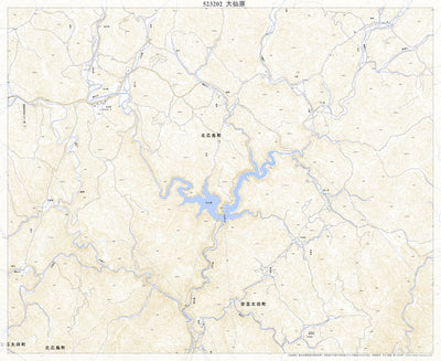 Pacific Spatial Solutions, Inc. 523202 大仙原 （だいせんばら Daisembara）, 地形図 digital map
