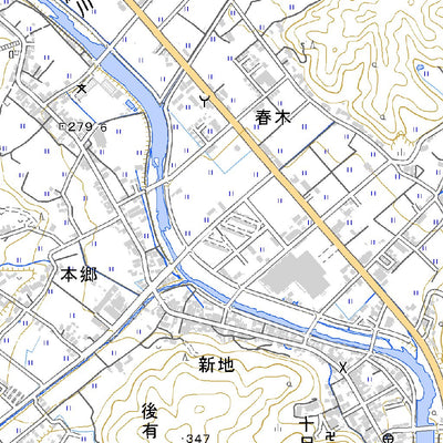 Pacific Spatial Solutions, Inc. 523204 八重 （やえ Yae）, 地形図 digital map