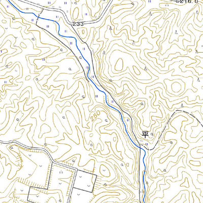Pacific Spatial Solutions, Inc. 523243 大家 （おおえ Oe）, 地形図 digital map