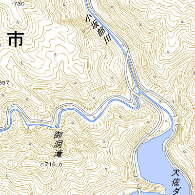 Pacific Spatial Solutions, Inc. 523354 上刑部 （かみおさかべ Kamiosakabe）, 地形図 digital map