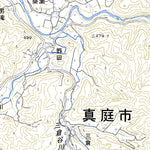 Pacific Spatial Solutions, Inc. 523365 湯原湖 （ゆばらこ Yubarako）, 地形図 digital map