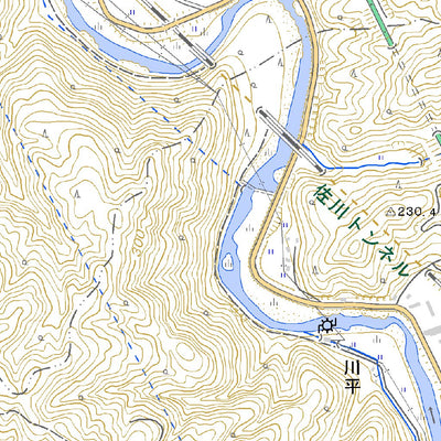 Pacific Spatial Solutions, Inc. 523373 江尾 （えび Ebi）, 地形図 digital map