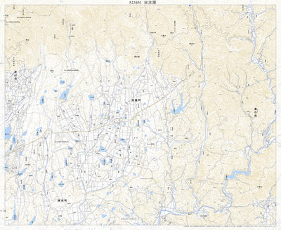 Pacific Spatial Solutions, Inc. 523451 日本原（にほんばら Nihombara）, 地形図 digital map
