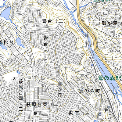 Pacific Spatial Solutions, Inc. 523523 広根（ひろね Hirone）, 地形図 digital map