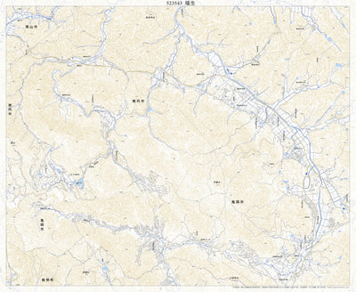 Pacific Spatial Solutions, Inc. 523543 埴生（はぶ Habu）, 地形図 digital map