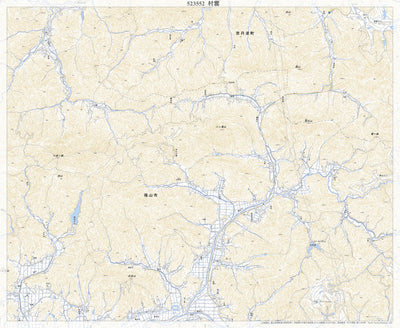 Pacific Spatial Solutions, Inc. 523552 村雲（むらくも Murakumo）, 地形図 digital map