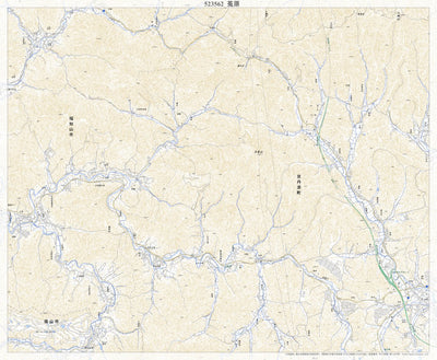 Pacific Spatial Solutions, Inc. 523562 菟原（うばら Ubara）, 地形図 digital map