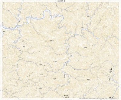 Pacific Spatial Solutions, Inc. 523575 中（なか Naka）, 地形図 digital map