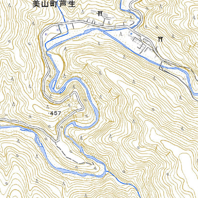 Pacific Spatial Solutions, Inc. 523575 中（なか Naka）, 地形図 digital map