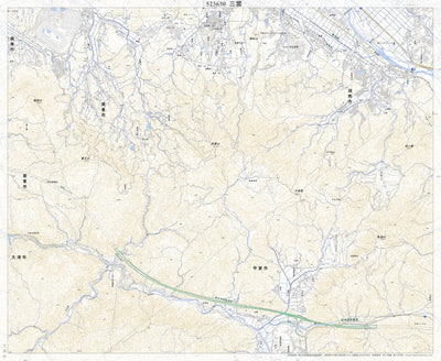 Pacific Spatial Solutions, Inc. 523630 三雲 （みくも Mikumo）, 地形図 digital map