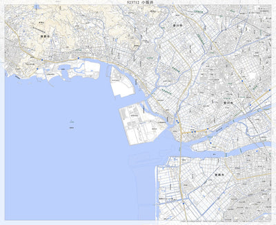 Pacific Spatial Solutions, Inc. 523712 小坂井 （こざかい Kozakai）, 地形図 digital map