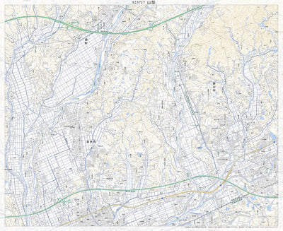 Pacific Spatial Solutions, Inc. 523717 山梨 （やまなし Yamanashi）, 地形図 digital map