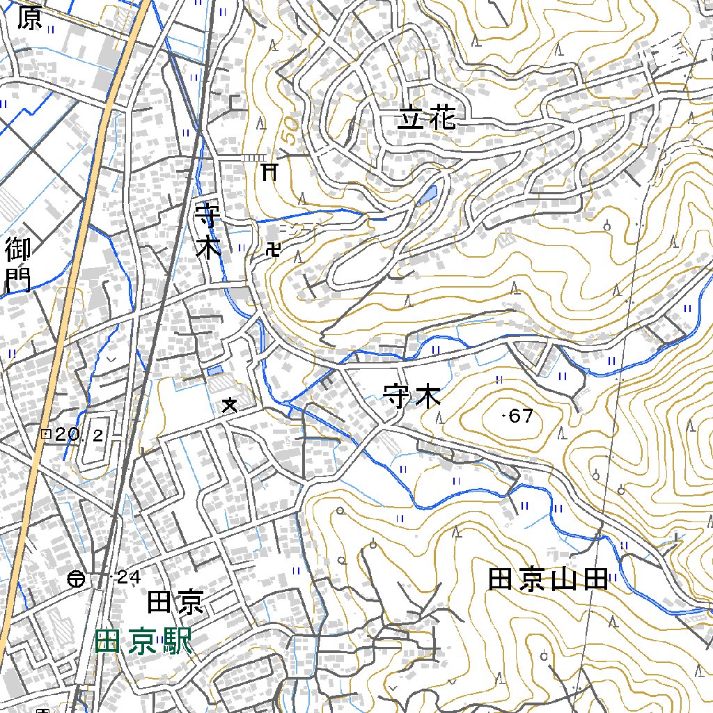 523847 韮山 （にらやま Nirayama）, 地形図 Map by Pacific Spatial