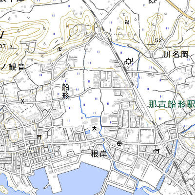 Pacific Spatial Solutions, Inc. 523946 那古（なご Nago）, 地形図 digital map