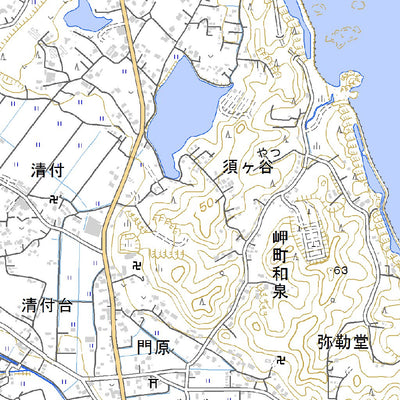 Pacific Spatial Solutions, Inc. 524073 上総長者（かずさちょうじゃ Kazusachoja）, 地形図 digital map