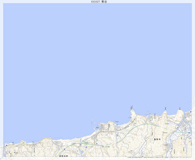 Pacific Spatial Solutions, Inc. 533327 青谷 （あおや Aoya）, 地形図 digital map