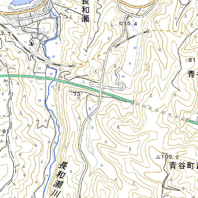 Pacific Spatial Solutions, Inc. 533327 青谷 （あおや Aoya）, 地形図 digital map