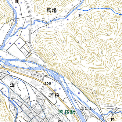 Pacific Spatial Solutions, Inc. 533403 若桜 （わかさ Wakasa）, 地形図 digital map