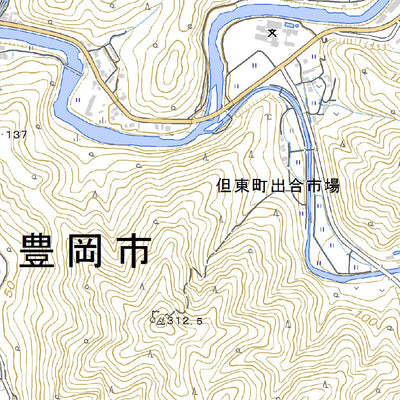 Pacific Spatial Solutions, Inc. 533417 出石 （いずし Izushi）, 地形図 digital map