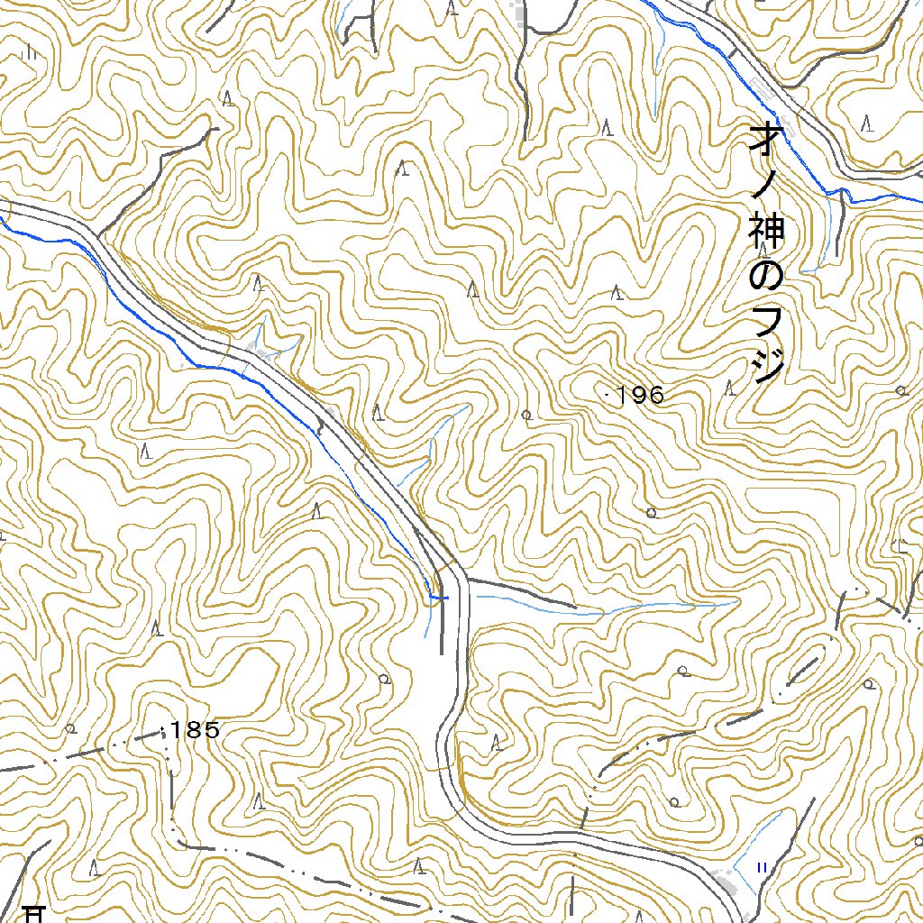 533501 河守 （こうもり Komori）, 地形図 Map by Pacific Spatial 