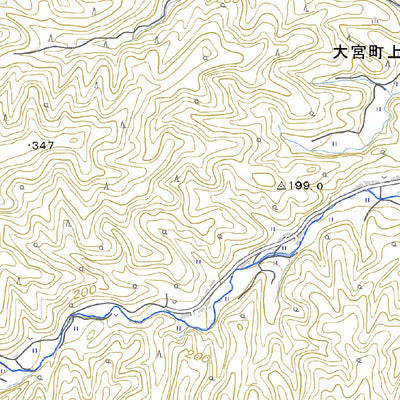 Pacific Spatial Solutions, Inc. 533520 四辻 （よつつじ Yotsutsuji）, 地形図 digital map