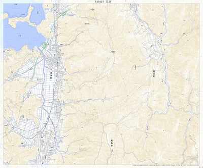 Pacific Spatial Solutions, Inc. 533527 三方 （みかた Mikata）, 地形図 digital map