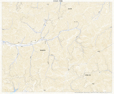 Pacific Spatial Solutions, Inc. 533652 宅良 （たくら Takura）, 地形図 digital map