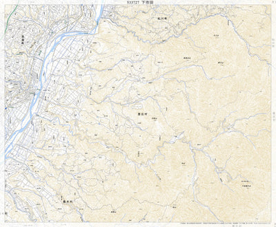 Pacific Spatial Solutions, Inc. 533727 下市田 （しもいちだ Shimoichida）, 地形図 digital map