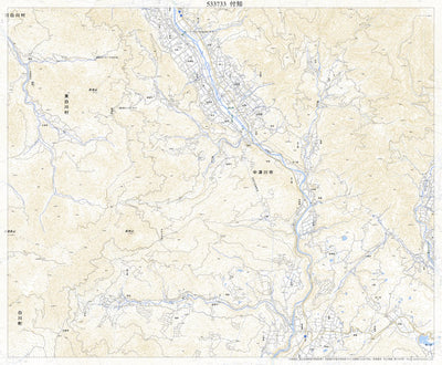 Pacific Spatial Solutions, Inc. 533733 付知 （つけち Tsukechi）, 地形図 digital map