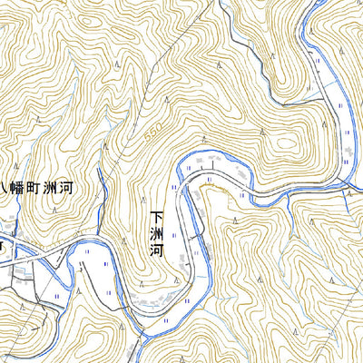 Pacific Spatial Solutions, Inc. 533740 沢 （さわ Sawa）, 地形図 digital map