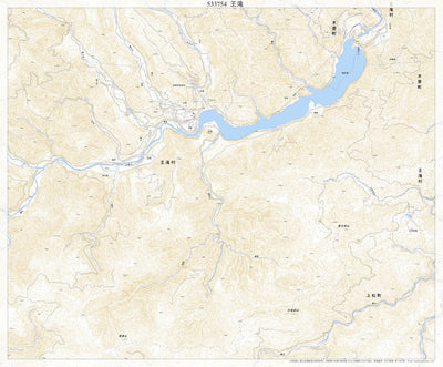 Pacific Spatial Solutions, Inc. 533754 王滝 （おおたき Otaki）, 地形図 digital map