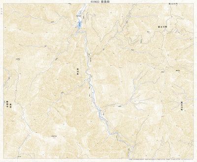 Pacific Spatial Solutions, Inc. 533822 奈良田 （ならだ Narada）, 地形図 digital map