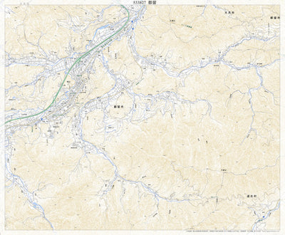 Pacific Spatial Solutions, Inc. 533827 都留 （つる Tsuru）, 地形図 digital map