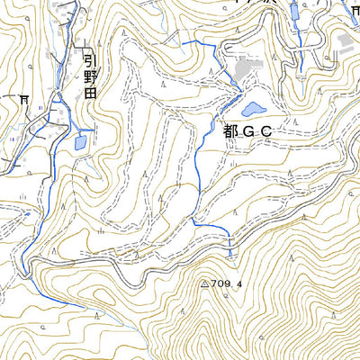 Pacific Spatial Solutions, Inc. 533827 都留 （つる Tsuru）, 地形図 digital map