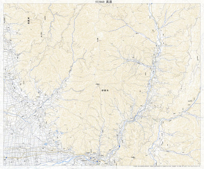 Pacific Spatial Solutions, Inc. 533860 高遠 （たかとお Takato）, 地形図 digital map