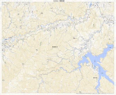 Pacific Spatial Solutions, Inc. 533921 青野原（あおのはら Aonohara）, 地形図 digital map