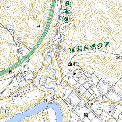 Pacific Spatial Solutions, Inc. 533931 与瀬（よせ Yose）, 地形図 digital map