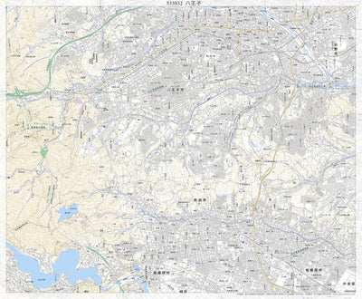 Pacific Spatial Solutions, Inc. 533932 八王子（はちおうじ Hachioji）, 地形図 digital map
