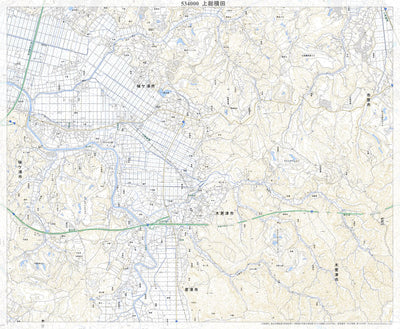 Pacific Spatial Solutions, Inc. 534000 上総横田（かずさよこた Kazusayokota）, 地形図 digital map