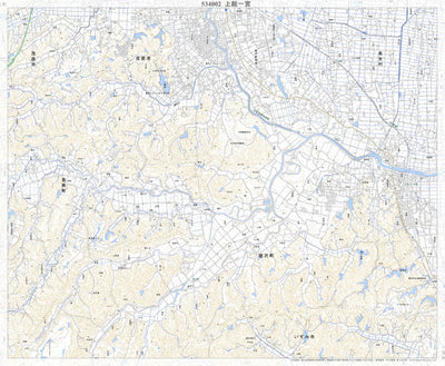 Pacific Spatial Solutions, Inc. 534002 上総一宮（かずさいちのみや Kazusaichinomiya）, 地形図 digital map