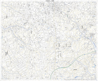 Pacific Spatial Solutions, Inc. 534032 八街（やちまた Yachimata）, 地形図 digital map