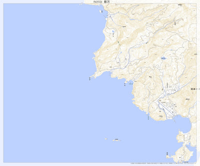 Pacific Spatial Solutions, Inc. 543321 都万 （つま Tsuma）, 地形図 digital map
