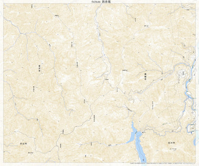 Pacific Spatial Solutions, Inc. 543646 西赤尾 （にしあかお Nishiakao）, 地形図 digital map